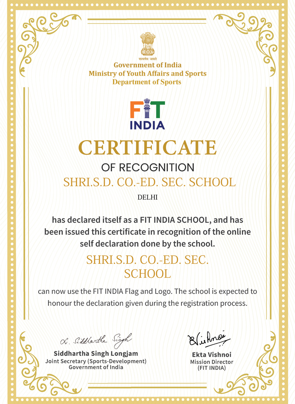 fit india certificate